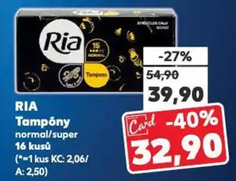 Kaufland RIA Tampóny nabídka