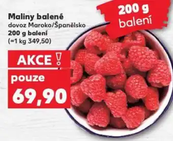 Kaufland Maliny balené nabídka