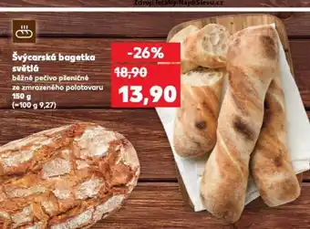 Kaufland Švýcarská bagetka světlá nabídka