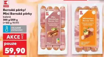 Kaufland Bernské párky/ Mini Bernské párky nabídka