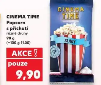 Kaufland CINEMA TIME Popcorn s příchutí nabídka