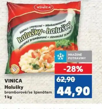 Kaufland VINICA Halušky nabídka