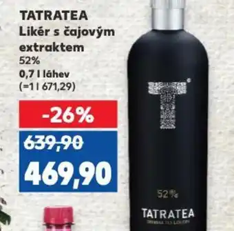 Kaufland TATRATEA Likér s čajovým extraktem 0.7L nabídka