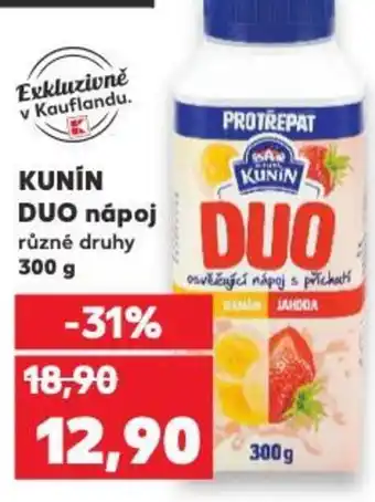 Kaufland KUNIN DUO nápoj nabídka