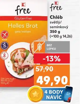 Kaufland Chléb světlý/ semínkový nabídka