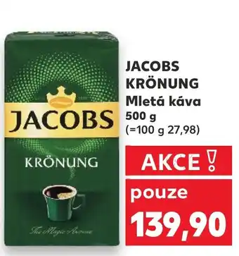 Kaufland JACOBS KRÖNUNG Mletá káva nabídka