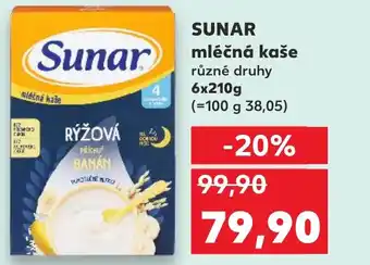 Kaufland SUNAR mléčná kaše nabídka