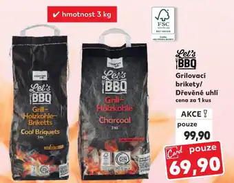 Kaufland Grilovací brikety/ Dřevěné uhlí nabídka