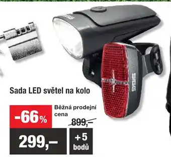 Kaufland Sada LED světel na kolo nabídka