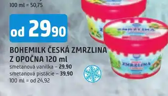 Trefa BOHEMILK ČESKÁ ZMRZLINA Z OPOČNA 120 ml nabídka