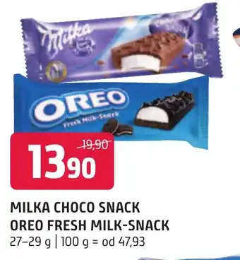 Terno MILKA CHOCO SNACK OREO FRESH MILK-SNACK nabídka