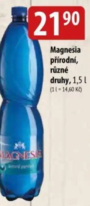 Bala Magnesia přírodní, různé druhy, 1,5 l. nabídka