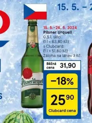 Tesco Pivo pilsner urquell nabídka