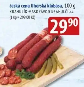 Bala česká cena Uherská klobása, 100 g nabídka