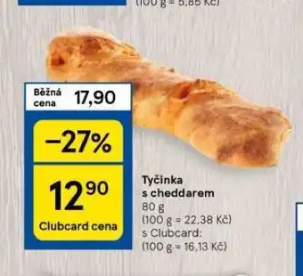 Tesco Tyčinka s cheddarem nabídka