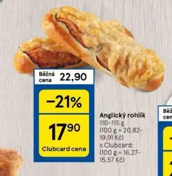 Tesco Anglický rohlík nabídka