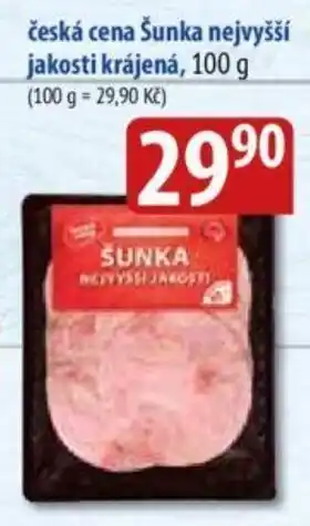Bala česká cena Šunka nejvyšší jakosti krájená, 100 g nabídka