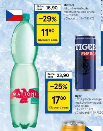 Tesco Mattoni nabídka