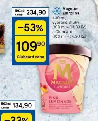 Tesco Magnum zmrzlina nabídka