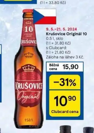 Tesco Pivo krušovice nabídka