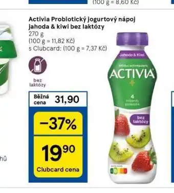 Tesco Activia jogurtový nápoj nabídka