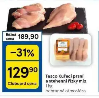 Tesco Kuřecí prsní a stehenní řízky nabídka