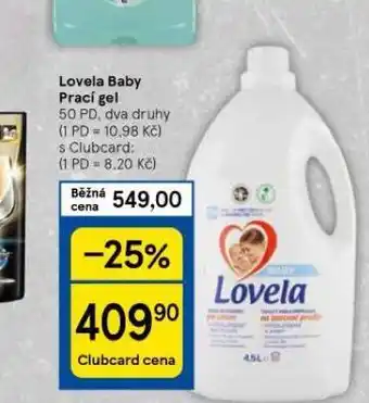 Tesco Lovela prací gel nabídka