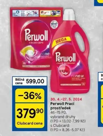 Tesco Perwoll prací prostředek nabídka