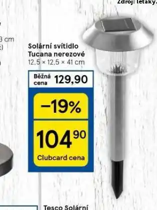 Tesco Solární svítidlo nabídka