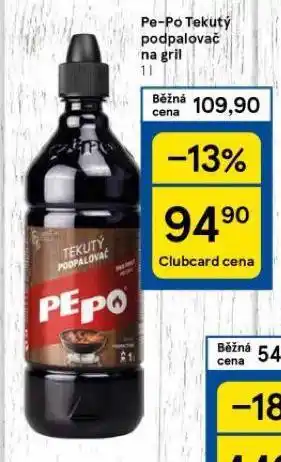Tesco Pepo tekutý podpalovač nabídka
