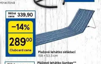 Tesco Plážové lehátko nabídka