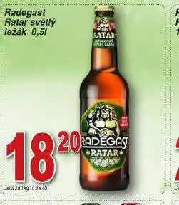 Hruška Pivo radegast nabídka