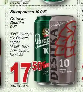 Hruška Pivo staropramen nabídka