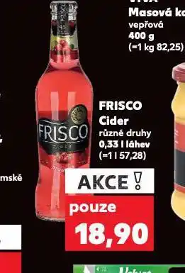 Kaufland Frisco cider nabídka