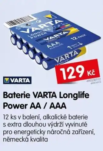 Baterie VARTA Longlife Power AA / AAA
