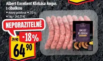 Albert Albert Excellent Klobása Angus s cibulkou nabídka