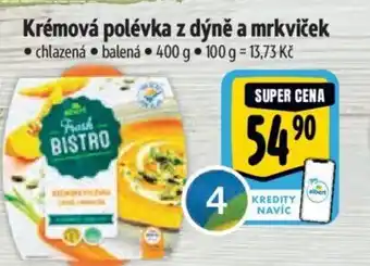 Krémová polévka z dýně a mrkviček