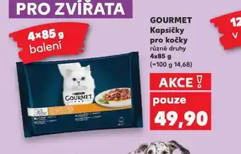 Kaufland Gourmet kapsičky pro kočky nabídka