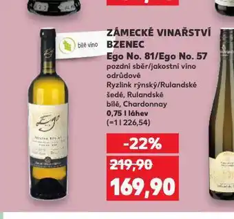 Kaufland Zámecké vinařství bzenec nabídka