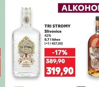 Kaufland Tri stromy slivovice nabídka