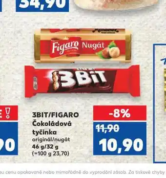 Kaufland 3bit / figaro čokoládová tyčinka nabídka