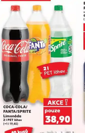 Kaufland Coca cola, fanta, sprite nabídka