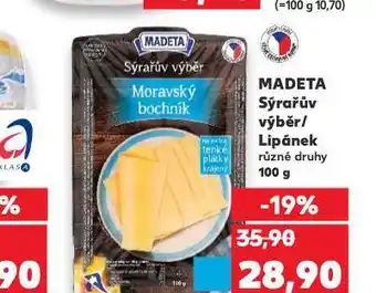 Kaufland Madeta sýrařův výběr / lipánek nabídka