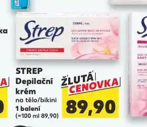 Kaufland Strep depilační krém nabídka