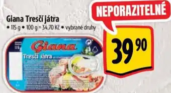 Albert Giana Tresčí játra nabídka
