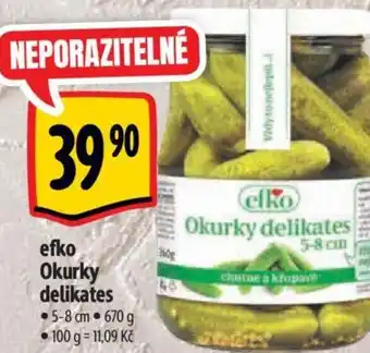 Albert efko Okurky delikates nabídka