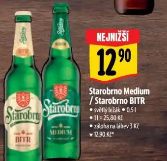 Albert Starobrno Medium / Starobrno BITR 0.5L nabídka