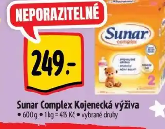 Albert Sunar Complex Kojenecká výživa nabídka