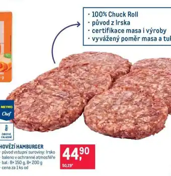 Makro HOVĚZÍ HAMBURGER nabídka