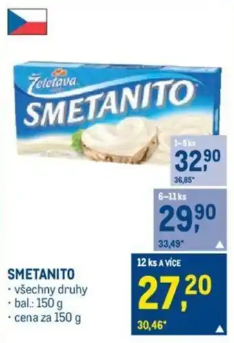 Makro SMETANITO nabídka